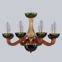 Подвесная люстра 1309 1309/8/200 G Am/Amber-Green/H-1J