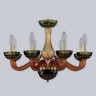 Подвесная люстра 1309 1309/8/200 G Am/Amber-Green/H-1J