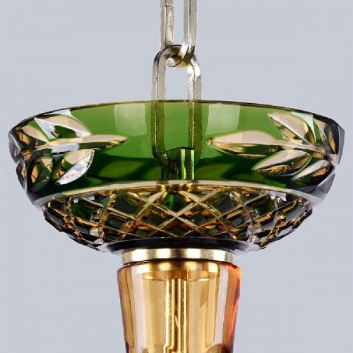 Подвесная люстра 1309 1309/8/200 G Am/Amber-Green/H-1J