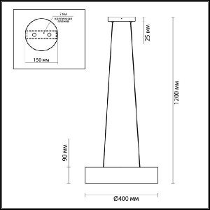 Подвесной светильник Glasgow 3875/4L