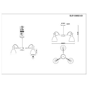 Потолочная люстра Balcamo SLE103802-03