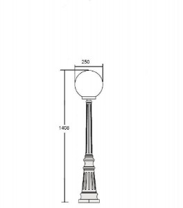 Наземный фонарь 88211S Bl