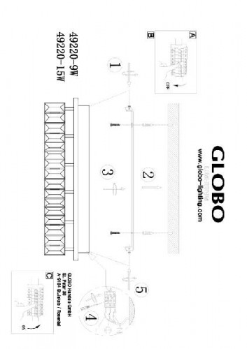 Потолочный светильник Silurus 49220-9W