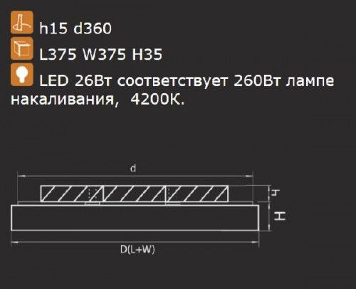 Потолочный светильник Arco 226264