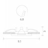 Точечный светильник Aqua A2024PL-1WH