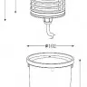 Встраиваемый светильник уличный Build in ground lamp 730445
