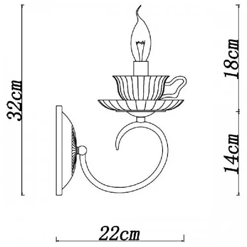 Бра Tet-a-tet A1750AP-1AB