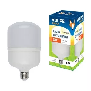 Лампочка светодиодная  LED-M80-30W/WW/E27/FR/S картон