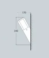 Настенный светильник уличный Carlo DR1.571.000.WXU1L
