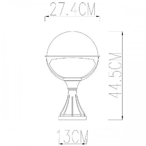 Наземный фонарь Monaco A1494FN-1BK