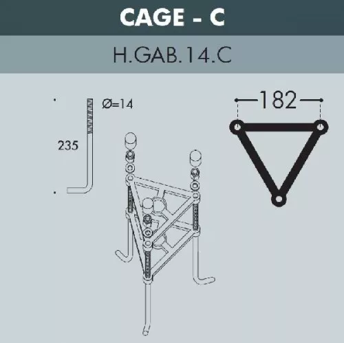 Наземный фонарь Cefa U23.202.R20.BXF1R