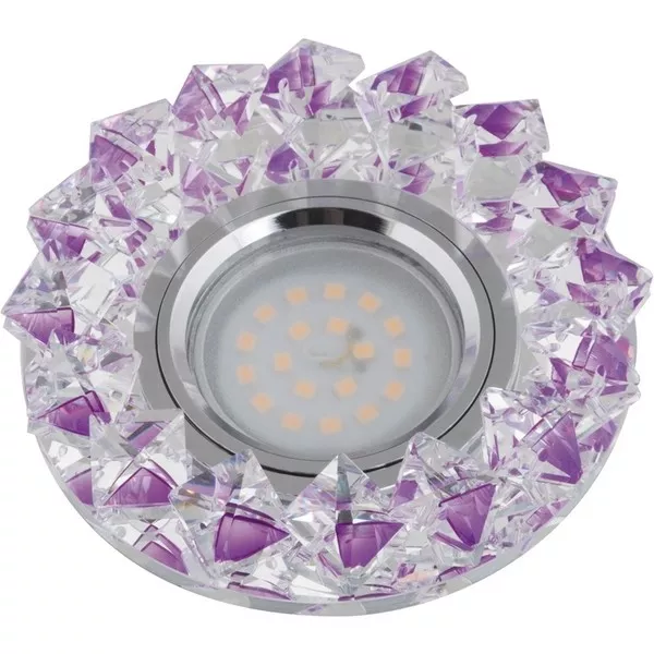 Точечный светильник Peonia DLS-P117 GU5.3 CHROME/PURPLE Точечный светильник Peonia DLS-P117 GU5.3 CHROME/PURPLE