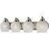 Бра 570 570-4N-WHT satin nickel / white