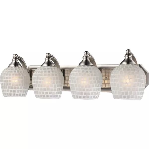 Бра 570 570-4N-WHT satin nickel / white Бра 570 570-4N-WHT satin nickel / white