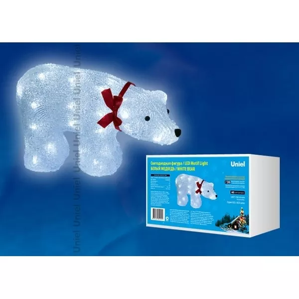 Световая фигура ULD-M3423-040/STA WHITE IP20 WHITE BEAR Световая фигура ULD-M3423-040/STA WHITE IP20 WHITE BEAR