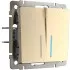 Выключатель  WL11-SW-2G-2W-LED
