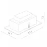 Точечный светильник Cardani Medio A5930PL-3WH
