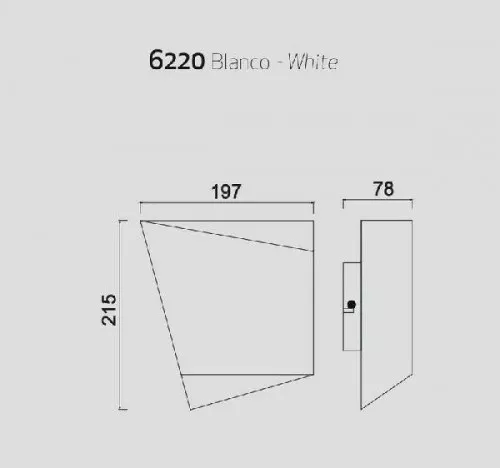 Настенный светильник Asimetric 6220