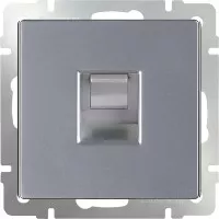 Розетка Серебряный WL06-RJ-45