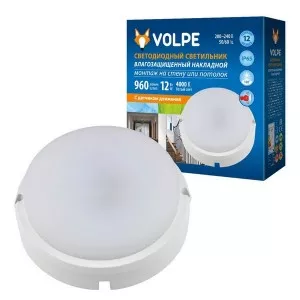 Потолочный светильник  ULW-Q214 12W/NW SENSOR IP65 WHITE