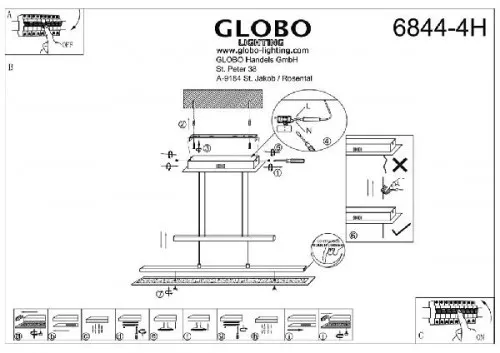Подвесной светильник Janick 6844-4H