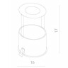 Точечный светильник Natale A3120PL-1WH