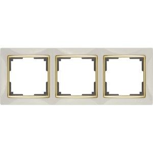 Рамка Слоновая Кость,Золото WL03-Frame-03-ivory-GD