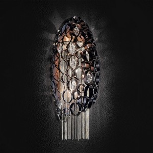 Настенный светильник Chrysalis 448/3ASX black