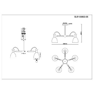 Потолочная люстра Balcamo SLE103802-05