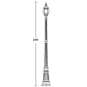 Наземный фонарь 83409S Bl