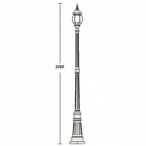 Наземный фонарь  83409S Bl