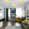Потолочный светильник Parus FP2381 WH 128W D500*500
