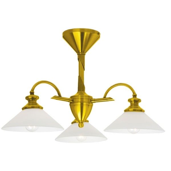 Потолочная люстра P-809 P-809/3B satin gold Потолочная люстра P-809 P-809/3B satin gold