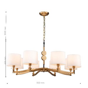 Подвесная люстра Roshe 2624-8P