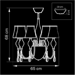 Потолочная люстра Escica 806050