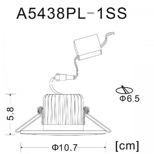 Точечный светильник Uovo A5438PL-1SS