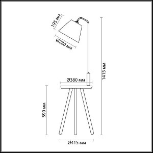 Торшер Kalda 4667/1F