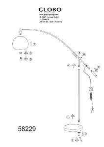 Торшер Newcastle 58229