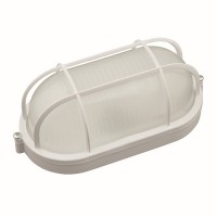 Настенно-потолочный светильник  UWL-O02 100W/E27 IP54 WHITE Овал/Решетка