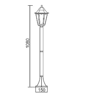 Наземный фонарь 79806M Gb