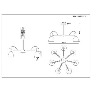 Потолочная люстра Balcamo SLE103802-07