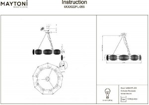 Подвесной светильник Houston MOD022PL-09S