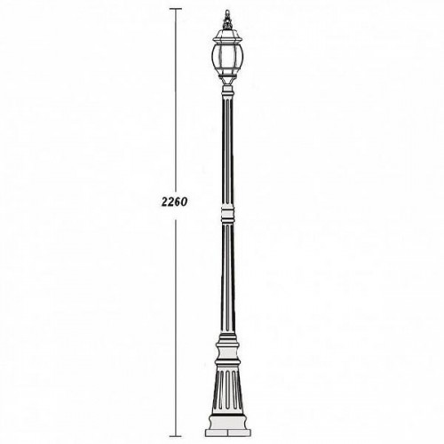 Наземный фонарь  83409S Gb