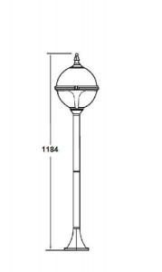 Наземный фонарь 88406 Bl