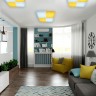 Потолочный светильник Parus FP2382 WH 128W D500*500