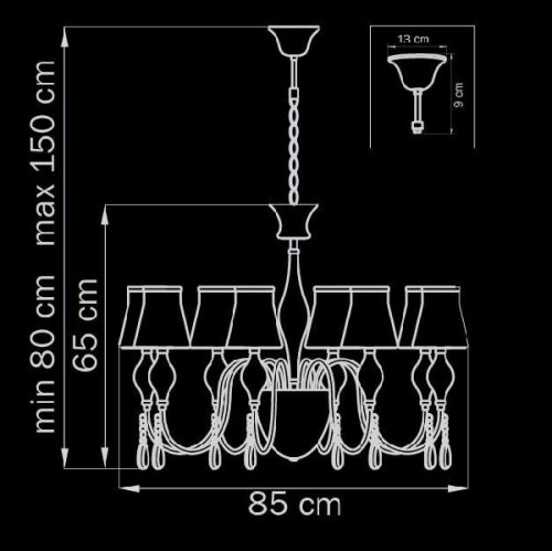 Потолочная люстра Escica 806080