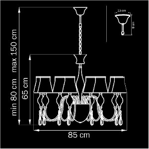Потолочная люстра Escica 806080