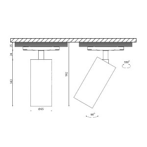 Трековое крепление VL-M VL-M2-WH