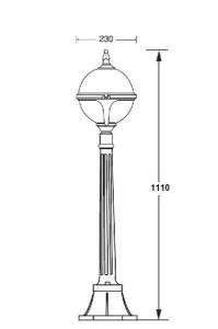 Наземный фонарь 88407 Bl