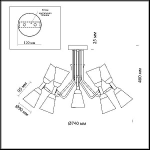Потолочная люстра Ginger 4428/10C